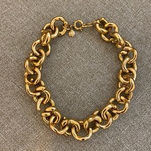 J. CREW STATEMENT NECKLACE GOLD LINK